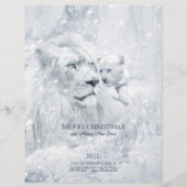White Lion & Cube on Ice - Holiday Stationery Pape (Rückseite)