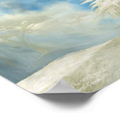 White Lion - In Wild Wind Art Poster/Print Poster (Ecke)