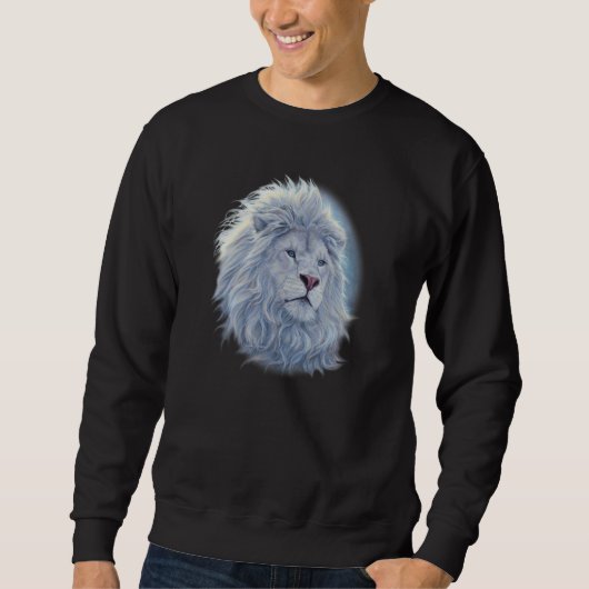 White Lion White Lions Lion Lions Big Cat Sweatshirt (Vorderseite)