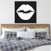 White Lipstick Leinwanddruck (Insitu (Schlafzimmer))