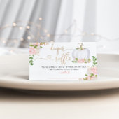 White Little Kürbis fallen Windel Tombola Begleitkarte