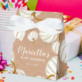 White Little pumpkin kraft fall baby shower Geschenkschachtel