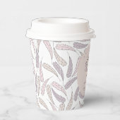 White Little Turkey Feathers Fall Girl Baby Dusche Pappbecher (Rechts)