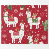 White Llama Geschenkpapier