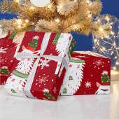 White Llama Geschenkpapier