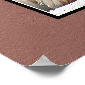 White Llama Poster (Ecke)