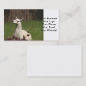 White Llama Visitenkarte (Vorne/Hinten)