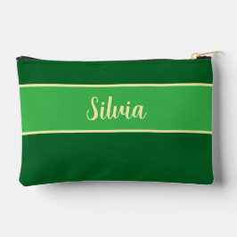 White Lly Floral Accessory Pouch Zubehörtasche