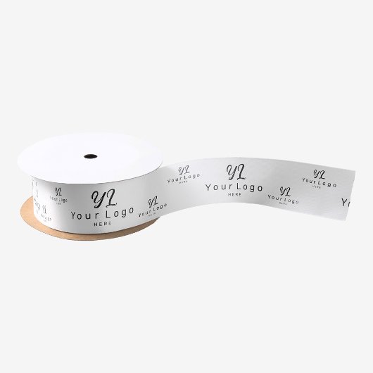 White Logo Muster Business Brand Simple Company Satinband