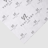 White Logo Muster Geschäftsmarke Einfache Verpacku Seidenpapier (Ausschnitt)