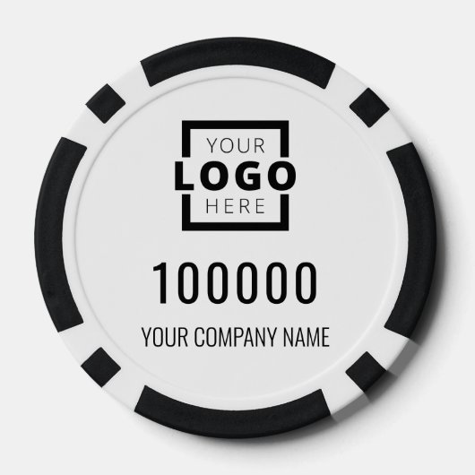 White-Logo Pokerchips (Rückseite)