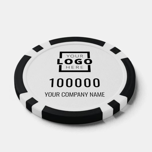 White-Logo Pokerchips (Einzeln)