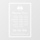 White Logos für klassische Geschäftsmodelle zur Er Fensteraufkleber (Blatt)