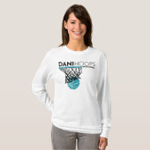 White Long Sleeve - Dani Hoops Basketball T-Shirt (Vorne ganz)