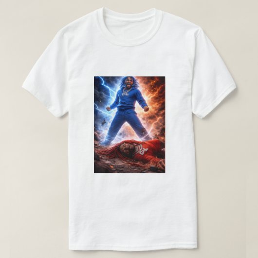 White Loot Vs Moody T-Shirt For Men  (Design vorne)