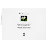 White Lotus (Rückseite Horizontal)