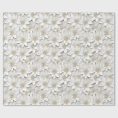White Lotus Blume Geschenkpapier (Flach)