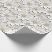 White Lotus Blume Geschenkpapier (Ecke)
