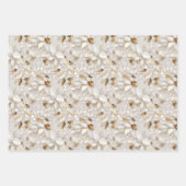 White Lotus Blume Geschenkpapier Set (Vorderseite 3)