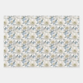 White Lotus Blume Geschenkpapier Set (Vorderseite 2)
