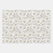 White Lotus Blume Geschenkpapier Set (Vorderseite)