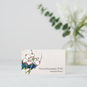 White Lotus Blume Holistische und Naturmedizin Visitenkarte (Stehend Vorderseite)