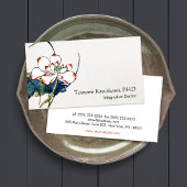 White Lotus Blume Holistische und Naturmedizin Visitenkarte