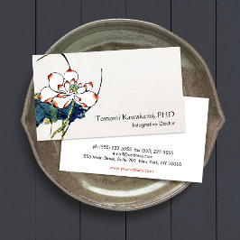 White Lotus Blume Holistische und Naturmedizin Visitenkarte