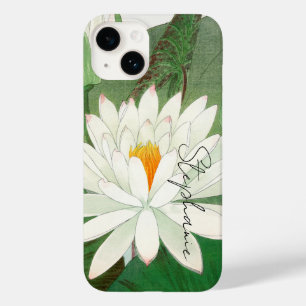 White Lotus Blume Japanische Vintage Kunstgeschich Case-Mate iPhone 14 Hülle