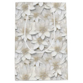 White Lotus Blume Mittlere Geschenktüte (Vorderseite)