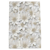 White Lotus Blume Mittlere Geschenktüte (Rückseite)