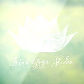 White Lotus Blume Ristorante La Lanchetta Fensteraufkleber (Blatt 3)