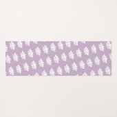 White Lotus Blume & Yoga Worte Yogamatte (Rückseite (Horizontal))