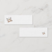 WHITE LOTUS BUSINESS CARD MINI VISITENKARTE (Vorne/Hinten)