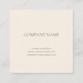 WHITE LOTUS BUSINESS CARD QUADRATISCHE VISITENKARTE (Rückseite)