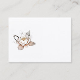 WHITE LOTUS BUSINESS CARD VISITENKARTE