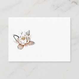 WHITE LOTUS BUSINESS CARD VISITENKARTE