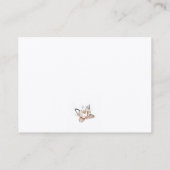 WHITE LOTUS BUSINESS CARD VISITENKARTE (Rückseite)