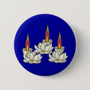 White Lotus & Deepas Button