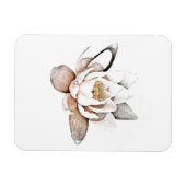 WHITE LOTUS FLEXIBLES FOTO MAGNET (Horizontal)