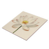 White Lotus Flower Fliese (Seite)