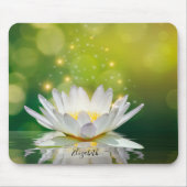 White Lotus Flower Landscape Mousepad (Vorne)