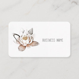 "WHITE LOTUS" GESCHÄFTSKARTE VISITENKARTE