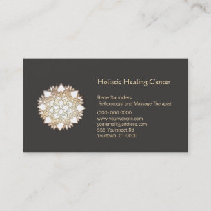 White Lotus Holistic Healing Arts Business Card Visitenkarte