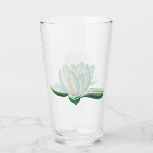 White Lotus Illustration Glas