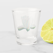 White Lotus Illustration Schnapsglas (Rückseite)