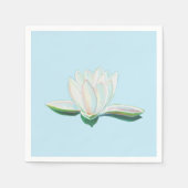 White Lotus Illustration Serviette (Vorderseite)