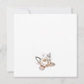 WHITE LOTUS INVITATION CARD EINLADUNG (Rückseite)