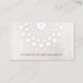 White Lotus Mandala Yoga und Meditation Instructor Visitenkarte (Vorderseite)