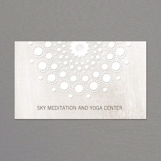 White Lotus Mandala Yoga und Meditation Instructor Visitenkarte